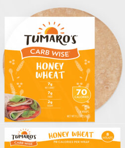 Honey Wheat Carb Wise™ Wraps front packaging