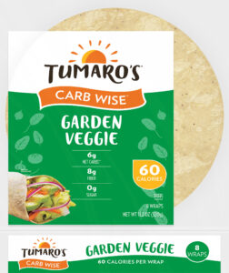 Garden Veggie Carb Wise™ Wraps front packaging