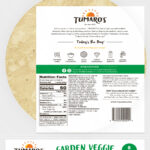 Garden Veggie Carb Wise™ Wraps back packaging