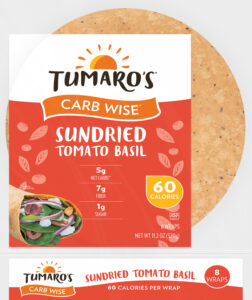 Sundried Tomato Basil Carb Wise™ Wraps front packaging