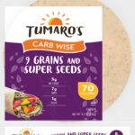 9 Grains and Super Seeds Carb Wise™ Wraps front packaging