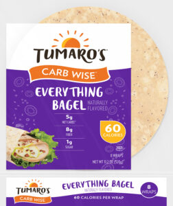Everything Bagel Carb Wise™ Wraps front packaging