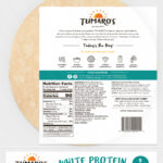 White Protein Carb Wise™ Wraps back packaging