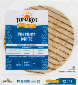 Gluten Free Premium White Carb Wise™ Wraps front packaging