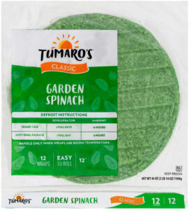 Garden Spinach Carb Wise™ Wraps front packaging