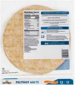 Premium White Carb Wise™ Classic Wraps front packaging