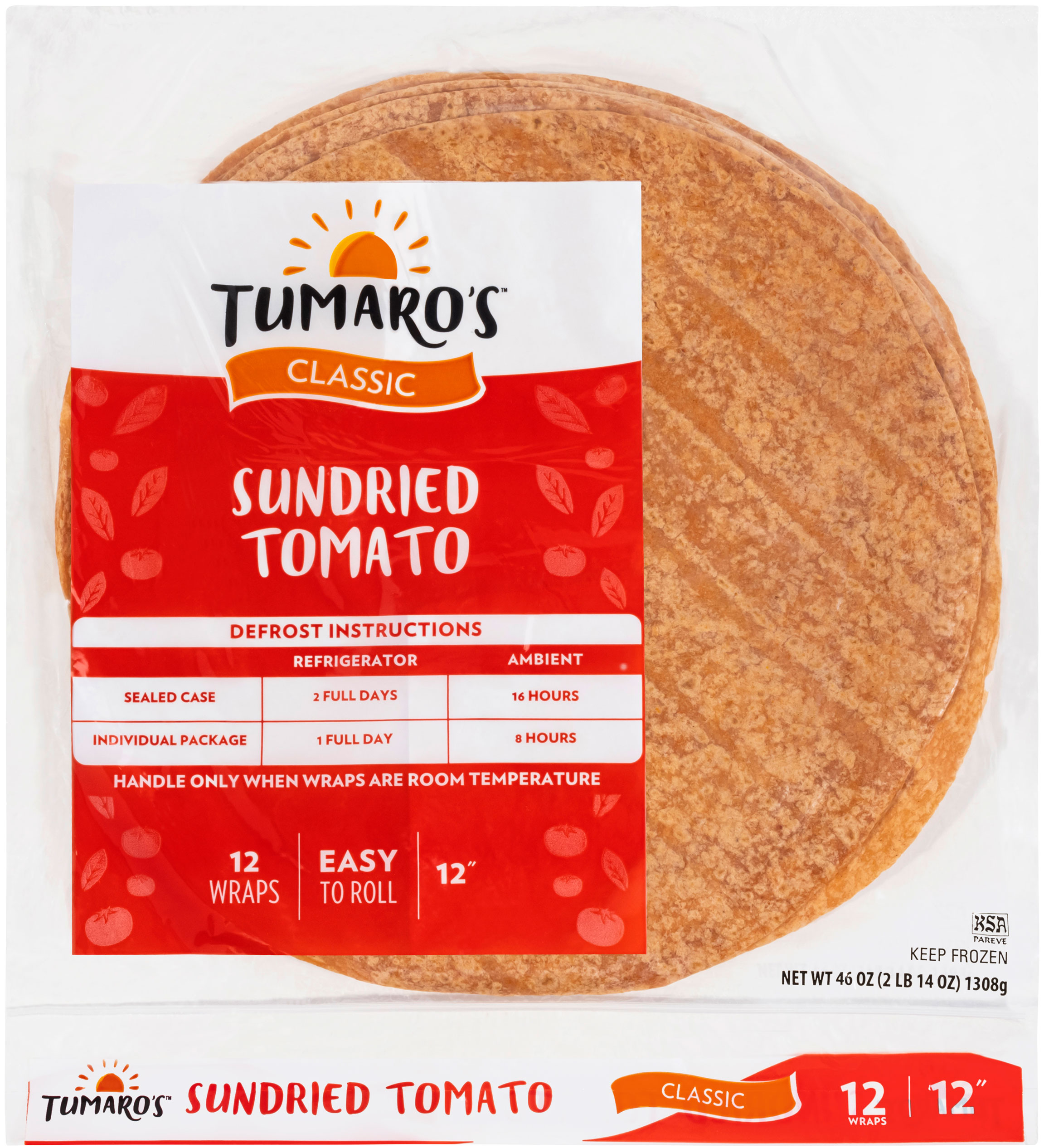 Sundried Tomato Carb Wise™ Wraps front packaging