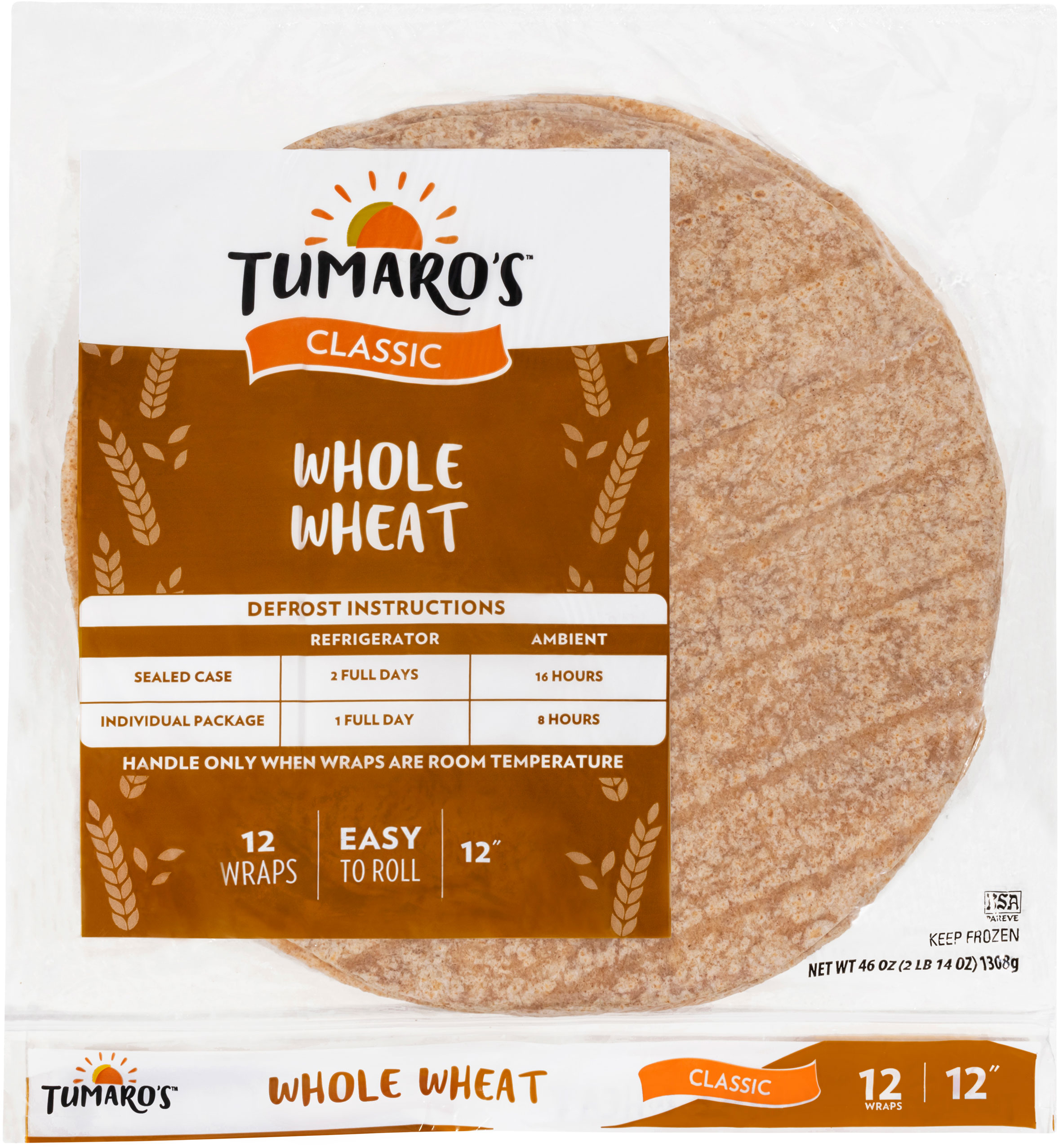 Whole Wheat Carb Wise™ Wraps front packaging