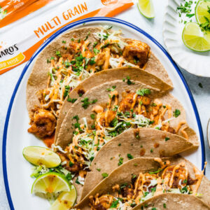 Tumaro's Multi Grain Shrimp Tacos