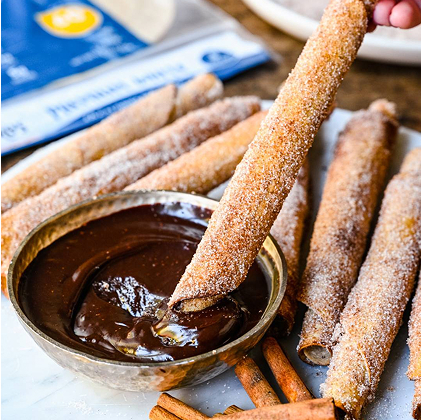 Flavor packed churro wraps