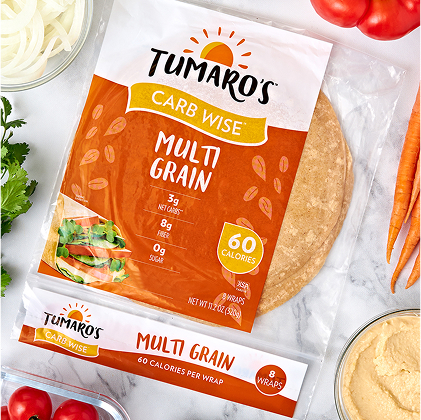 Flavor packed multi-grain wraps